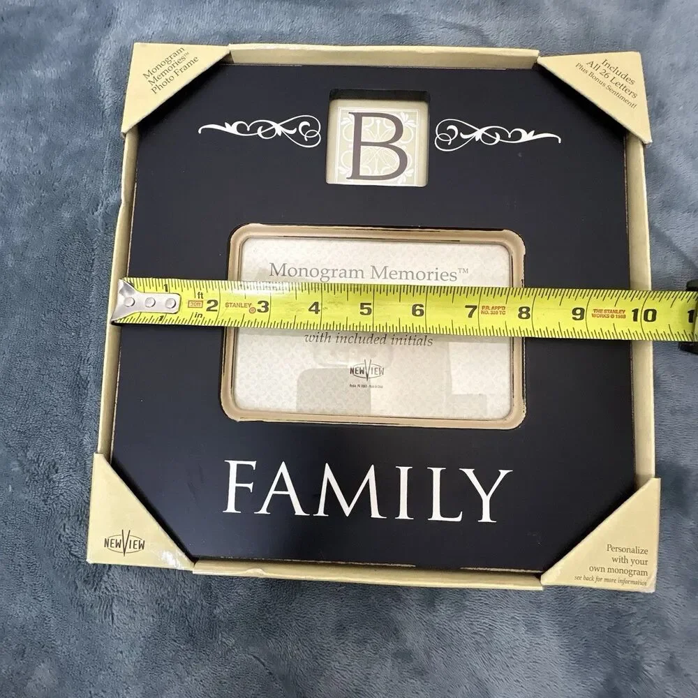 New View Monogram Memories Photo Frame 4x6 With All 26 Letters Personalize